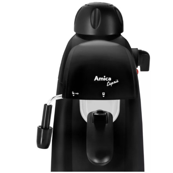 Amica CD 1012 presszó kávéfőző, 800W, 2-4 személyes, fekete szín 