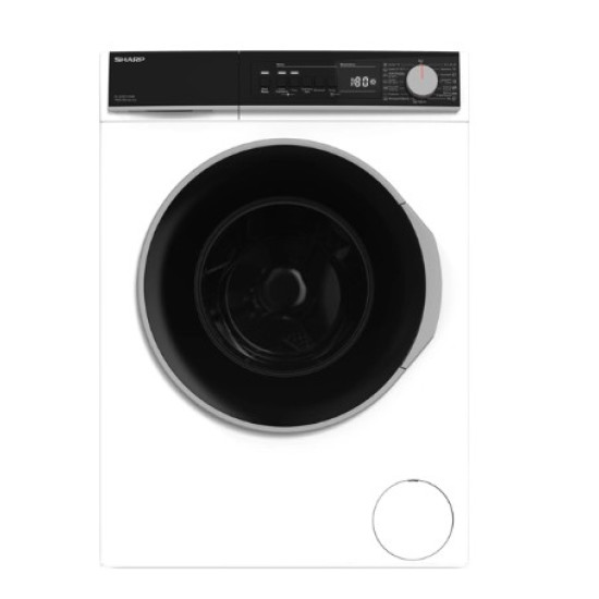 Sharp ES-SFB712YWB-EE elöltöltős mosógép, 7 kg,gőz,inverter motor, 59.7x41.6x84.5 cm 