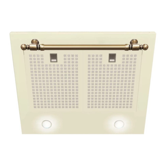 Amica OKC6212RM beépíthető kürtös konyhai elszívó, 60x50x104 cm, elefántcsont szín 