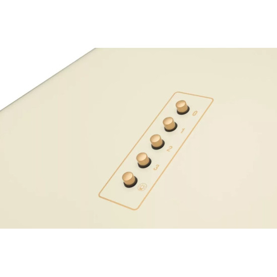 Amica OKC6212RM beépíthető kürtös konyhai elszívó, 60x50x104 cm, elefántcsont szín 