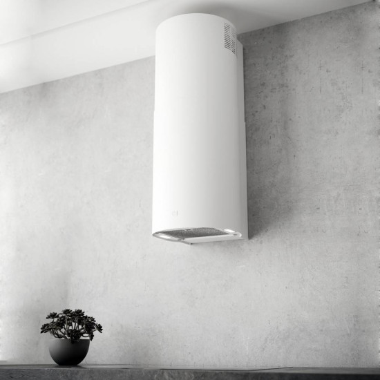 Sirius MO-209 falra szerelhető hengeres elszívó, fehér szín