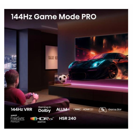 Hisense 85E7QPRO 4K UHD Smart Gamer QLED TV, 85", 215.9 cm 
