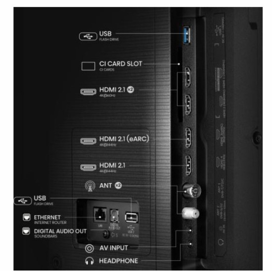 Hisense 85E7QPRO 4K UHD Smart Gamer QLED TV, 85", 215.9 cm 