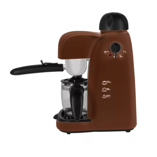 Amica CD 1013 presszó kávéfőző, 800W, 2-4 személyes, barna szín 