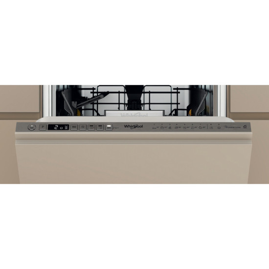 Whirlpool WH6IB10BS7LA0 teljesen beépíthető mosogatógép, 10 teríték, automatikus ajtónyitás, 44.8x55.5x82 cm
