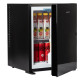 MPM MPM-30-MBS-06L termoelektromos mini hűtő beépítési lehetőséggel,40x43x53 cm, fekete szín 