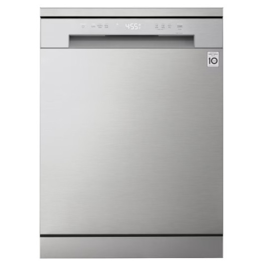 LG DF142FV mosogatógép, 14 teríték, inverter motor, 60x60x85 cm, prime ezüst szín 