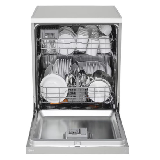 LG DF142FV mosogatógép, 14 teríték, inverter motor, 60x60x85 cm, prime ezüst szín 