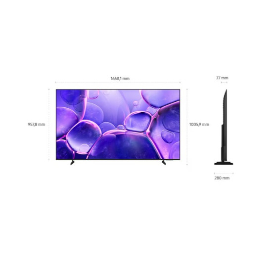 Samsung UE75U8072FUXXH 4K UHD Crystal Smart LED TV, 75", 190.5 cm 