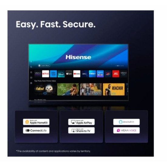 Hisense 55E7Q PRO 4K UHD Smart QLED TV, 55", 139.7 cm 