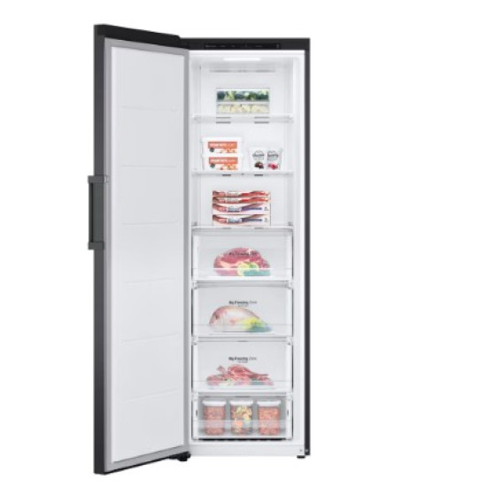 LG GFT41MCGSF Total No Frost fagyasztószekrény, 324L, Lineáris Inverter Kompresszor, 59.5x70.7x186 cm, matt fekete szín 