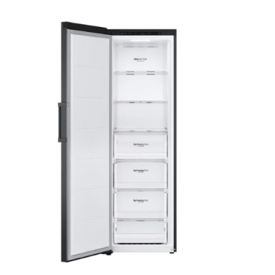 LG GFT41MCGSF Total No Frost fagyasztószekrény, 324L, Lineáris Inverter Kompresszor, 59.5x70.7x186 cm, matt fekete szín 