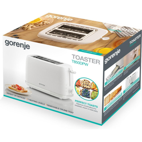Gorenje T850DPW kenyérpiritó, fehér szín 