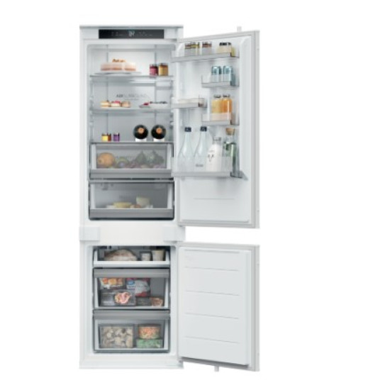 Haier EHBQW5518E Total No Frost beépíthető alulfagyasztós kombinált hűtőszekrény, Wifi, 178/73L, 54x55x177.2 cm