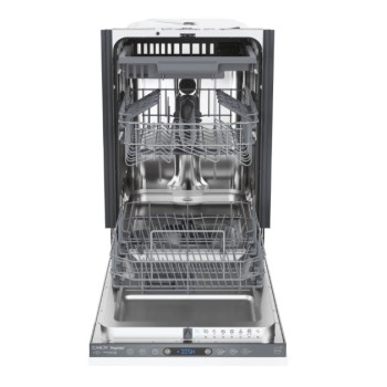 Candy CI1C7SB1FA1 teljesen beépíthető mosogatógép, 11 teríték, inverter motor, 3 kosár, Wifi, automatikus ajtónyitás, 44.8x55.9x81.6 cm