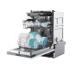 Candy CI1C7SB1FA1 teljesen beépíthető mosogatógép, 11 teríték, inverter motor, 3 kosár, Wifi, automatikus ajtónyitás, 44.8x55.9x81.6 cm