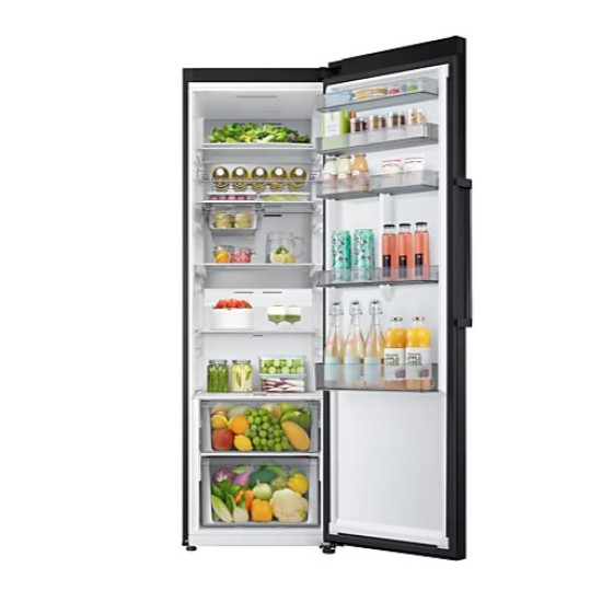 Samsung RR39C7EC5B1/EF No Frost egyajtós hűtőszekrény, 387L, Wifi, Digitális Inverter Kompresszor, 59.5x69.4x186 cm, fekete grafit szín 