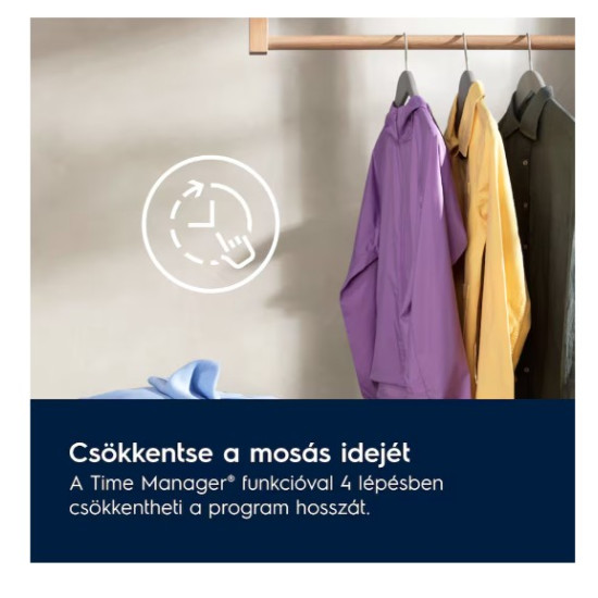 Electrolux EW7F2482E elöltöltős mosógép, 8 kg, gőz, ökoinverter motor, 59.6x60.1x84.7 cm