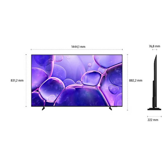 Samsung UE65U8072FUXXH 4K CRYSTAL UHD Smart LED TV, 65", 165.1 cm