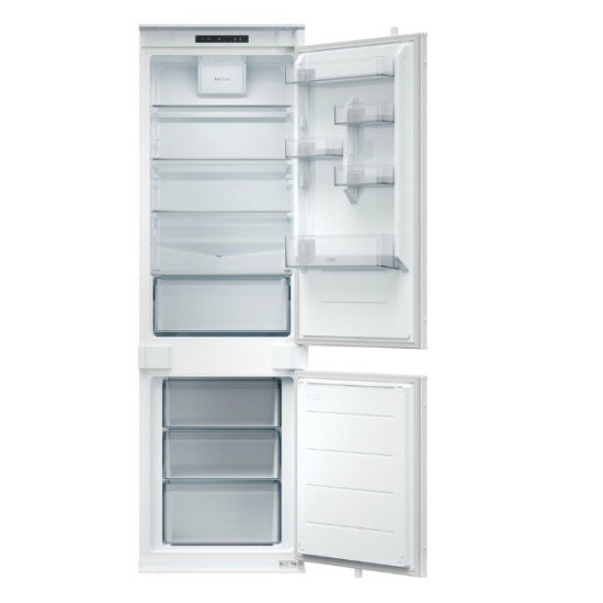 Candy CNBQL3518EV beépíthető alulfagyasztós kombinált hűtőszekrény, 194/74L, 54x55x177.2 cm 