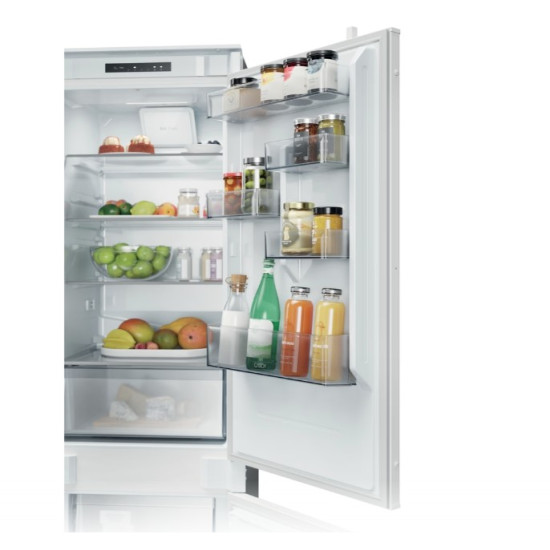 Candy CNBQL3518EV beépíthető alulfagyasztós kombinált hűtőszekrény, 194/74L, 54x55x177.2 cm 