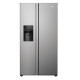 Haier HSR3918EIMP No Frost side by side hűtőszekrény, 337/178L, Dual Inverter Kompresszor, 90.8x65.9x177.5 cm, platina inox szín 