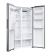 Haier HSR3918EIMP No Frost side by side hűtőszekrény, 337/178L, Dual Inverter Kompresszor, 90.8x65.9x177.5 cm, platina inox szín 