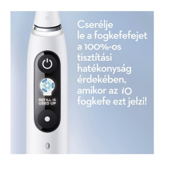Oral-B iO9 White Alabaster elektromos fogkefe 