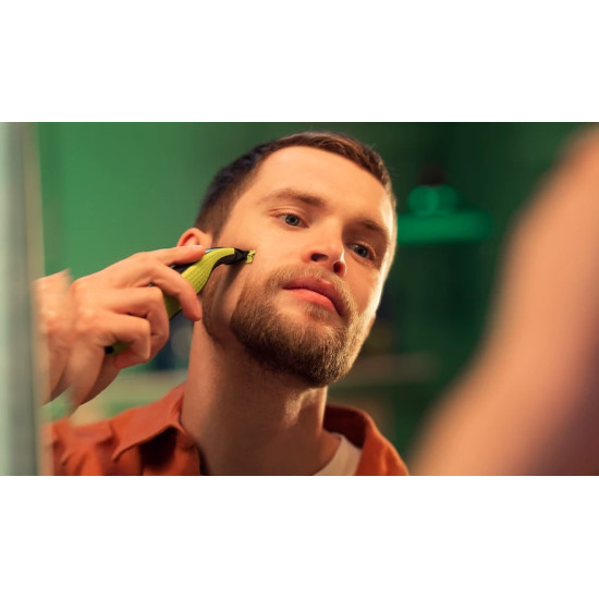 Philips QP2724/20 elektromos borotva, limezöld/grafitszürke szín 