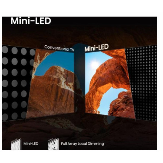 Hisense 65U7Q 4K UHD ULED MiniLED Smart AI TV, 65", 165.1 cm
