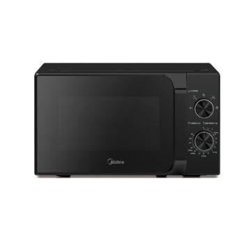 Midea MM20CF2EBK mikrohullámú sütő, 700W, 20L, fekete szín 