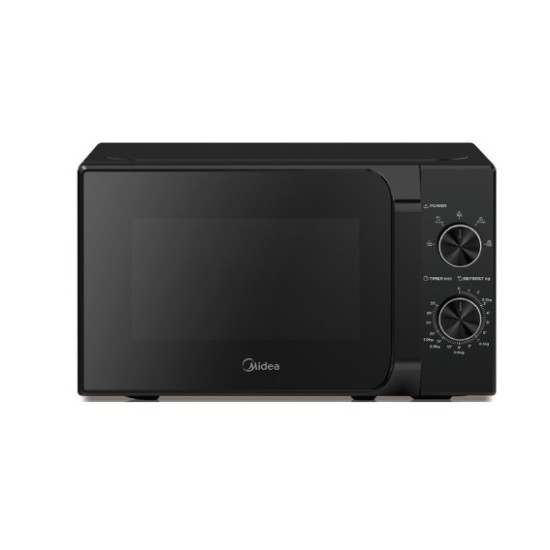 Midea MM20CF2EBK mikrohullámú sütő, 700W, 20L, fekete szín 