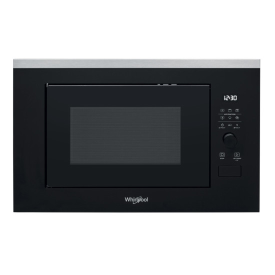 Whirlpool WMF250G beépíthető mikrohullámú sütő, 900W, 25L, 59.4x37.9x39 cm, fekete