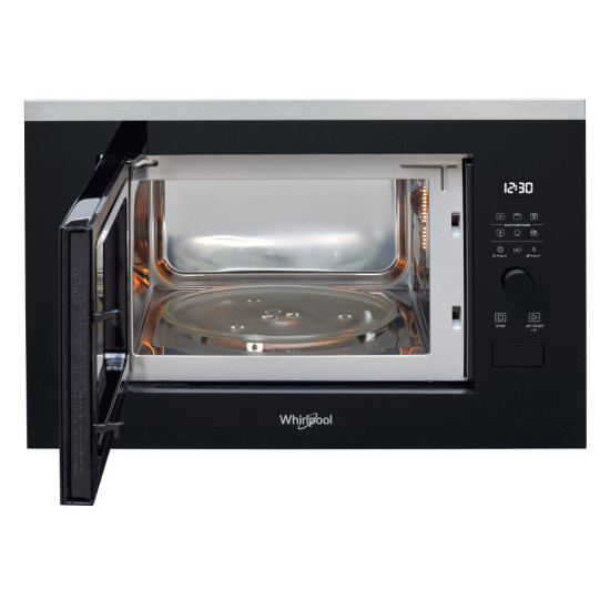 Whirlpool WMF250G beépíthető mikrohullámú sütő, 900W, 25L, 59.4x37.9x39 cm, fekete