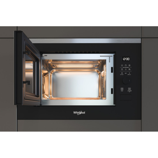 Whirlpool WMF250G beépíthető mikrohullámú sütő, 900W, 25L, 59.4x37.9x39 cm, fekete