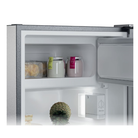 Candy CNOQ2S58EX egyajtós hűtőszekrény fagyasztóval, 100/14L, 54.5x56.2x85 cm, inox szín 