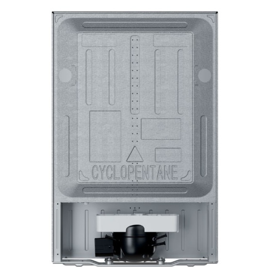 Candy CNOQ2S58EX egyajtós hűtőszekrény fagyasztóval, 100/14L, 54.5x56.2x85 cm, inox szín 