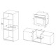 MPM MPM-63-BOS-10B beépíthető sütő, 77L, 59.5x54.7x59.5 cm, fekete szín 