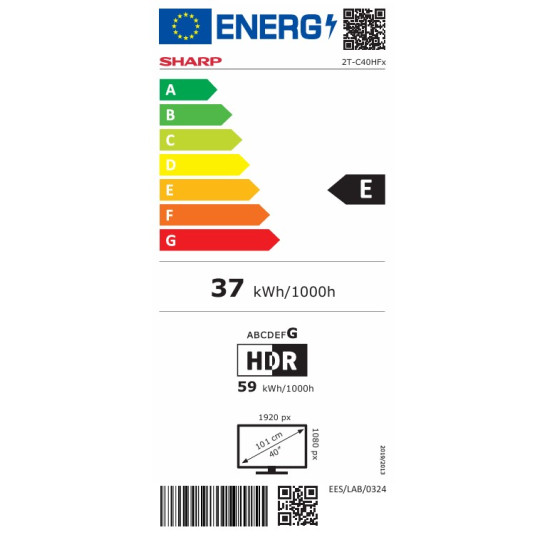 Sharp 40HF2265E Full HD Smart LED TV, 40", 101.6 cm