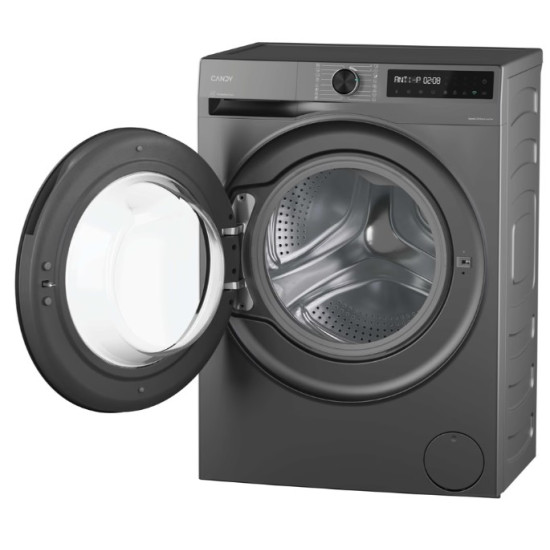 Candy BR 48SBL6G-S elöltöltős mosógép, 8 kg, Wifi, gőz , inverter motor, 60x49x85 cm, antracitszürke szín 