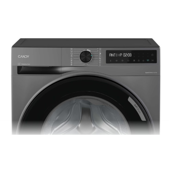 Candy BR 48SBL6G-S elöltöltős mosógép, 8 kg, Wifi, gőz , inverter motor, 60x49x85 cm, antracitszürke szín 