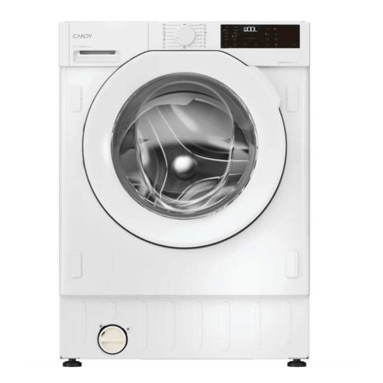 Candy BC449M4D8J-S beépíthető elöltöltős mosógép, 9 kg, Wifi, inverter motor, 60x52.5x82 cm