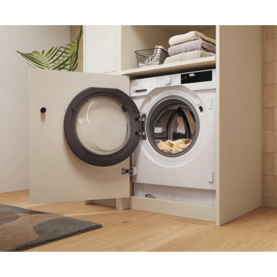 Candy BC449M4D8J-S beépíthető elöltöltős mosógép, 9 kg, Wifi, inverter motor, 60x52.5x82 cm