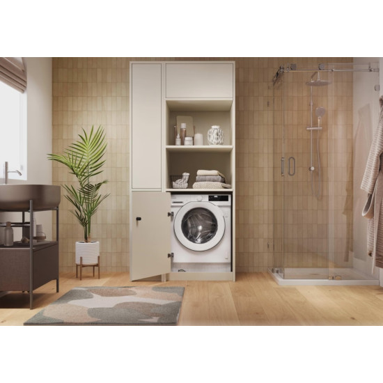 Candy BC4S69M6D8J-S beépíthető elöltöltős mosógép, 9 kg, gőz, inverter motor, Wifi, 60x52.5x82 cm 