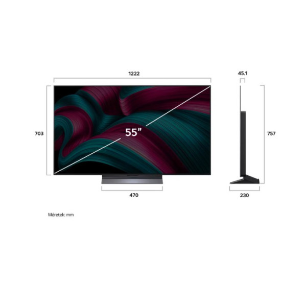 LG OLED55C51LA 4K UHD AI Smart OLED TV, 55", 139.7 cm 