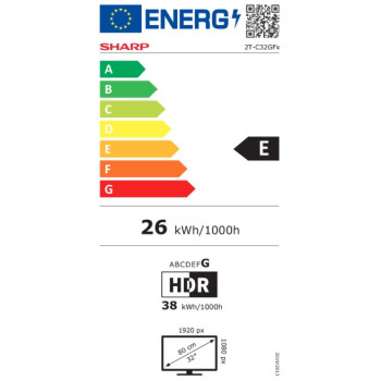 Sharp 32GF3265E Full HD Google Smart QLED TV, 32", 81.28 cm 