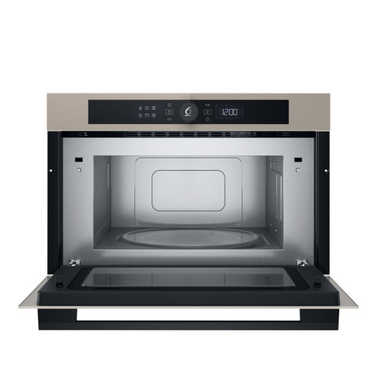 Whirlpool WMD54MBG beépíthető mikrohullámú sütő, 31L, 1000W, Crisp funkció, 59.5x46.8x38.5 cm, urban beige szín 
