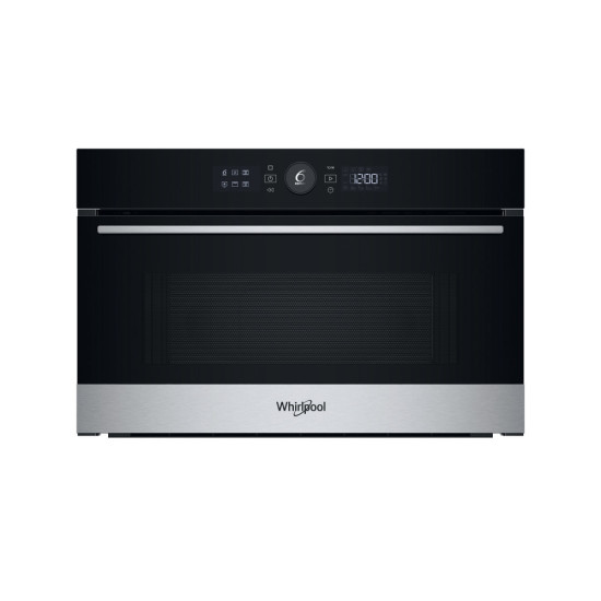 Whirlpool WMD54MX beépíthető mikrohullámú sütő, 31L, Crisp funkció, 800W, 59.5x46.8x38.5 cm, inox szín 