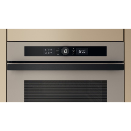Whirlpool WOI4S8HM2SEA beépíthető sütő, 73L, 6. Érzék technológia előre beállított receptek, 59.5x56.4x59.7 cm, urban beige szín 