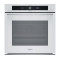 Whirlpool WOI4S8PM1SWA beépíthető sütő, 73L, pirolitikus és hidrolitikus tisztítás, 6. Érzék technológia előre beállított receptek, 59.5x56.4x59.7 cm, fehér szín 